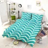 Fish Scale Circles Texture Bedding Set