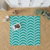 Fish Scale Circles Texture Rug