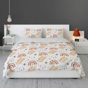 Flat Boho Aztec Folkloric Pattern Bedding Set 2