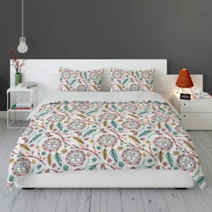 Flat Boho Style Dreamcatcher Pattern Bedding Set 2