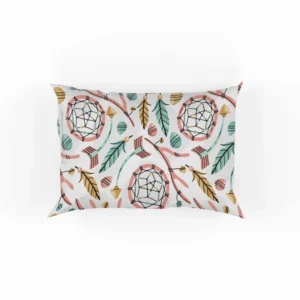 Flat Boho Style Dreamcatcher Pattern Pillow Case