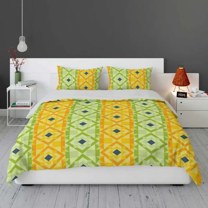 Flat Colorful Geometric Pattern Bedding Set 1