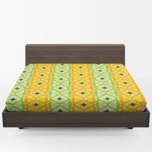 Flat Colorful Geometric Pattern Fitted Sheet 1