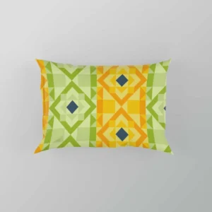 Flat Colorful Geometric Pattern Pillow Case