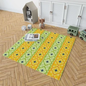 Flat Colorful Geometric Pattern Rug 1