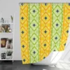 Flat Colorful Geometric Pattern Shower Curtain