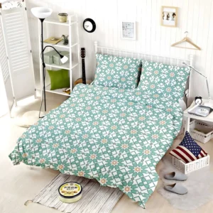 Flat Creative Arabesque Pattern Bedding Set