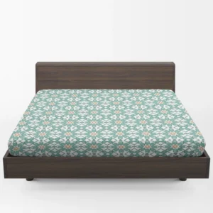 Flat Creative Arabesque Pattern Fitted Sheet 1