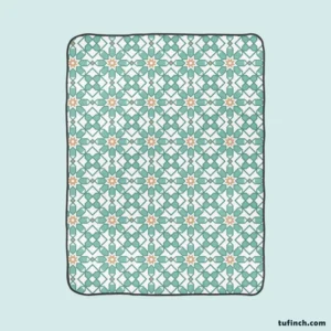 Flat Creative Arabesque Pattern Fleece Blanket 1