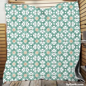 Flat Creative Arabesque Pattern Quilt Blanket