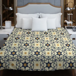 Flat Design Arabesque Seamless Pattern Duvet Cover