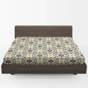 Flat Design Arabesque Seamless Pattern Fitted Sheet 1