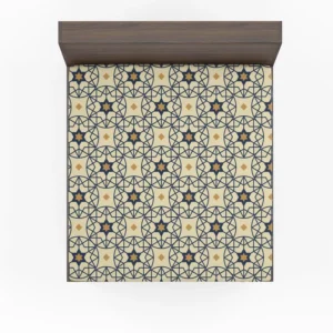 Flat Design Arabesque Seamless Pattern Fitted Sheet