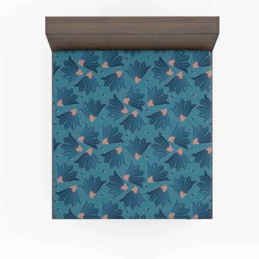 Flat Design Art Deco Fitted Sheet