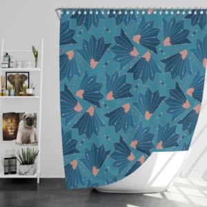 Flat Design Art Deco Shower Curtain