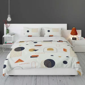 Flat Design Boho Geometric Pattern Bedding Set 2
