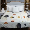 Flat Design Boho Geometric Pattern Duvet Cover