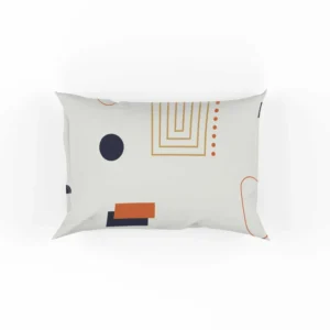 Flat Design Boho Geometric Pattern Pillow Case