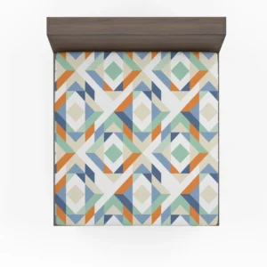 Flat Design Colorful Geometric Pattern Fitted Sheet