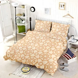 Flat Design Complex Arabesque Pattern Bedding Set