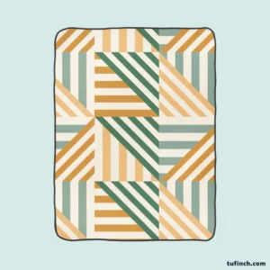 Flat Design Nordic Pattern Fleece Blanket 1