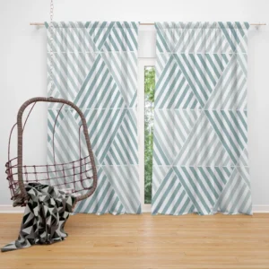 Flat Design Nordic Pattern Illustration Curtain