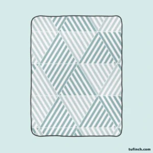 Flat Design Nordic Pattern Illustration Fleece Blanket 1