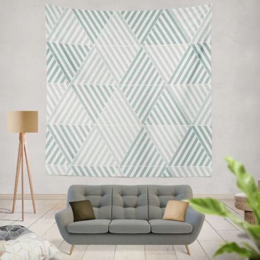 Flat Design Nordic Pattern Illustration Wall Tapestry