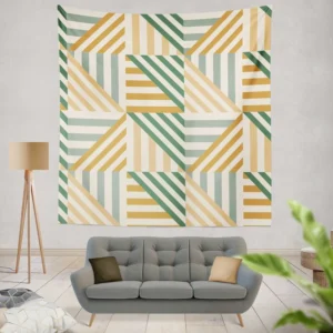 Flat Design Nordic Pattern Wall Tapestry