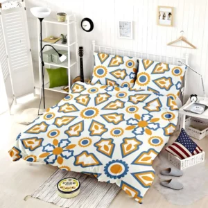 Flat Design Ornamental Arabic Pattern Bedding Set