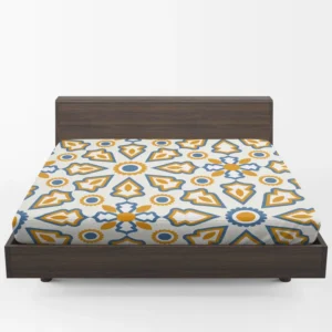 Flat Design Ornamental Arabic Pattern Fitted Sheet 1