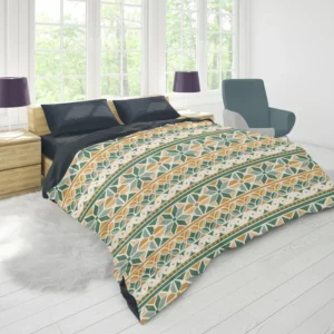 Flat Design Peruvian Pattern Duvet Cover 1