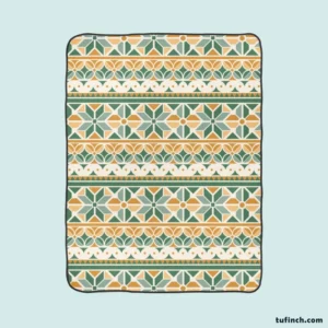 Flat Design Peruvian Pattern Fleece Blanket 1