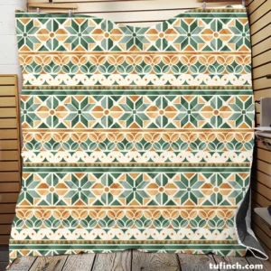 Flat Design Peruvian Pattern Quilt Blanket