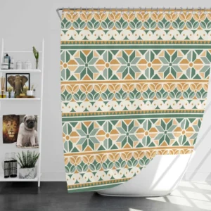 Flat Design Peruvian Pattern Shower Curtain