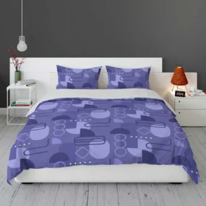 Flat Design with Liberty Blue Background Bedding Set 2