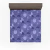 Flat Design with Liberty Blue Background Fitted Sheet