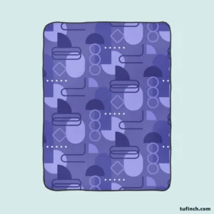 Flat Design with Liberty Blue Background Fleece Blanket 1