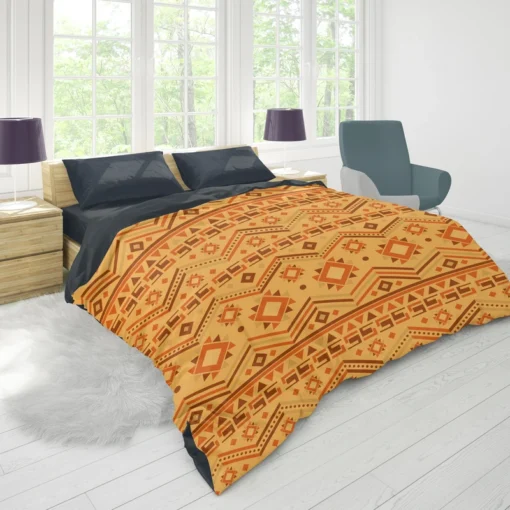 Flat Kwanzaa Pattern Design Duvet Cover 1