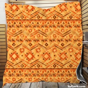 Flat Kwanzaa Pattern Design Quilt Blanket