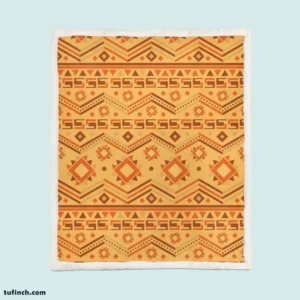 Flat Kwanzaa Pattern Design Sherpa Fleece Blanket 1