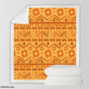 Flat Kwanzaa Pattern Design Sherpa Fleece Blanket