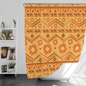 Flat Kwanzaa Pattern Design Shower Curtain