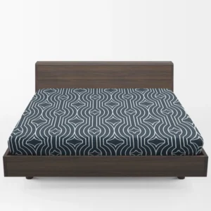 Flat Linear Abstract Lines Pattern Fitted Sheet 1