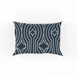 Flat Linear Abstract Lines Pattern Pillow Case