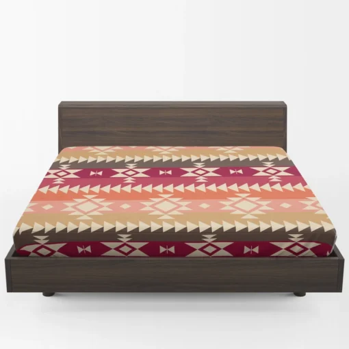 Flat Native American Pattern Fitted Sheet 1