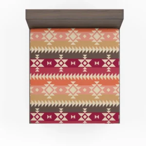 Flat Native American Pattern Fitted Sheet