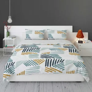 Flat Organic Abstract Element Pattern Bedding Set 2