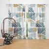 Flat Organic Abstract Element Pattern Curtain