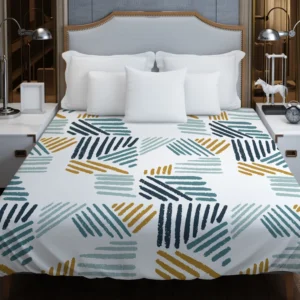 Flat Organic Abstract Element Pattern Duvet Cover